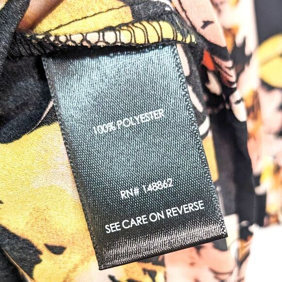 Torrid Womens 4X Top Harper Georgette Pullover 3/4 Sleeve Artsy Floral - Picture 6 of 7